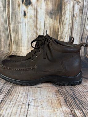 Dexter Leather Moc Toe Chukka Boots Brown Lace-Up Men’s Sz 8.5M Style T8103-12
